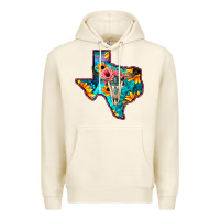 Tofu Western Sunflower, Rose, Gemstsone, Turquoise Bull Skull Premium Hoodie - Bettercallsaul