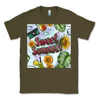 Army Green sweet summer seamless pattern Classic Tee - BundleAndBundleShop