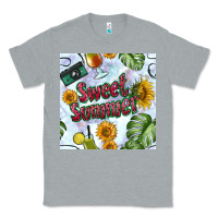 Heather Grey sweet summer seamless pattern Classic Tee - BundleAndBundleShop