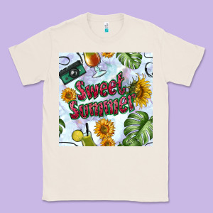 Sweet Summer Seamless Pattern Classic Tee Designed By Bundleandbundleshop