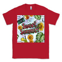 Red sweet summer seamless pattern Classic Tee - BundleAndBundleShop