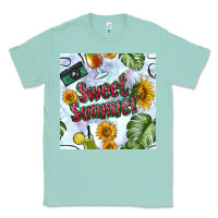 Seafoam sweet summer seamless pattern Classic Tee - BundleAndBundleShop