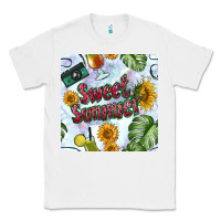White sweet summer seamless pattern Classic Tee - BundleAndBundleShop