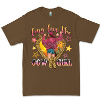 Cacao long live the cowgirl Premium Tee - texasbilliewilder