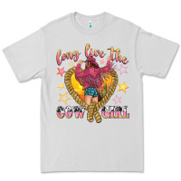 Dove Grey long live the cowgirl Premium Tee - texasbilliewilder