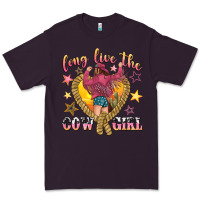 Plum long live the cowgirl Premium Tee - texasbilliewilder