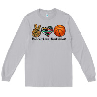 Moon Dust peace love basketball Long Sleeve Tee - Artiststas