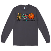 Smoke peace love basketball Long Sleeve Tee - Artiststas
