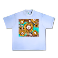 Grape Ice baseball leopard turquoise sunflower Urban Heavy Tee - JahusDesignShop
