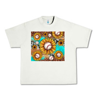 Pistachio baseball leopard turquoise sunflower Urban Heavy Tee - JahusDesignShop