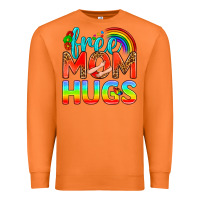 Carrot Pride LGBTQ Free Mom Hugs Premium Sweatshirt - BundleAndBundleShop