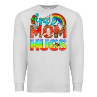 Dove Grey Pride LGBTQ Free Mom Hugs Premium Sweatshirt - BundleAndBundleShop