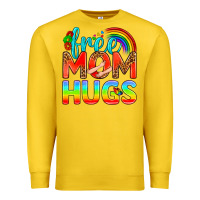Lemon Pride LGBTQ Free Mom Hugs Premium Sweatshirt - BundleAndBundleShop