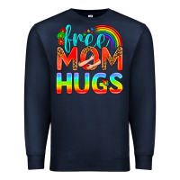 Navy Pride LGBTQ Free Mom Hugs Premium Sweatshirt - BundleAndBundleShop