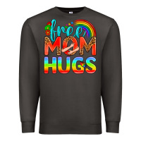 Smoke Pride LGBTQ Free Mom Hugs Premium Sweatshirt - BundleAndBundleShop