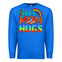 True Royal Pride LGBTQ Free Mom Hugs Premium Sweatshirt - BundleAndBundleShop