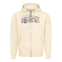 Sandshell easter nurse Zipper Hoodie - MaliasSmallBusiness