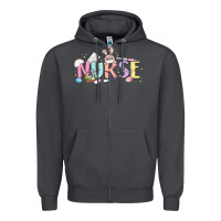 Smoke easter nurse Zipper Hoodie - MaliasSmallBusiness