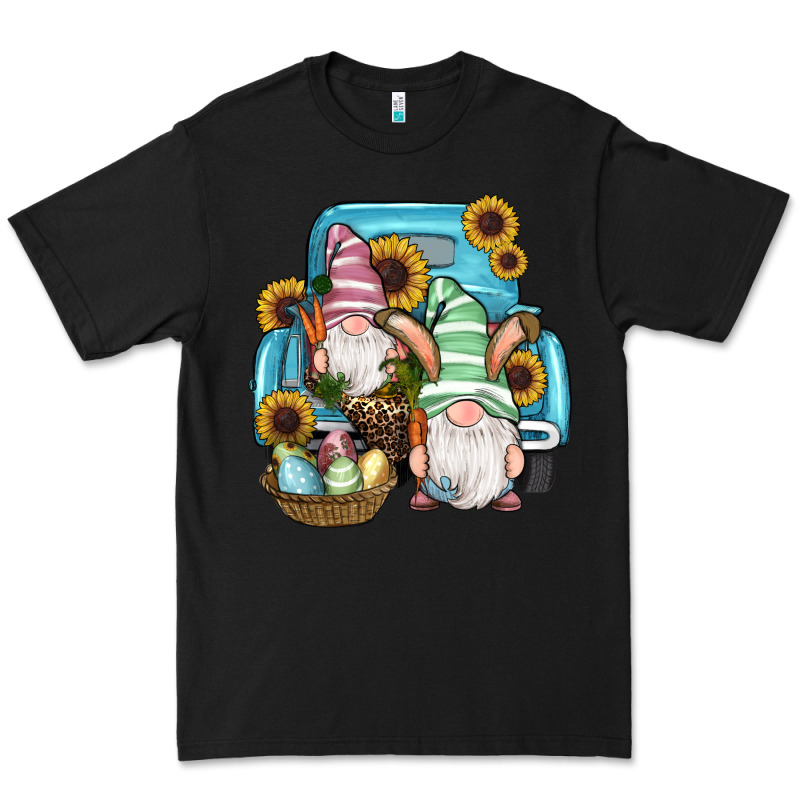 Easter Gnomes Egg Sunflowers Truck Premium Tee by RanaPortraitStore | Teevron