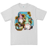 Dove Grey Easter Gnomes Egg Sunflowers Truck Premium Tee - RanaPortraitStore
