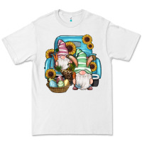 White Easter Gnomes Egg Sunflowers Truck Premium Tee - RanaPortraitStore