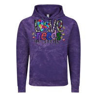Cloud Purple love need no words Vintage Hoodie - SublimationCraftShop