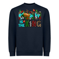Navy born is the king Heavyweight Sweatshirt - AdoDesignShop