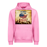 Fuchsia Pink my rights don't end Urban Hoodie - TumblerDesignByShophia