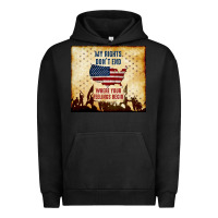 Pigment Black my rights don't end Urban Hoodie - TumblerDesignByShophia