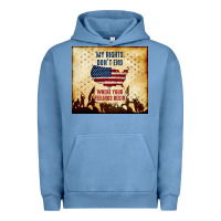 Pigment Pebble Blue my rights don't end Urban Hoodie - TumblerDesignByShophia