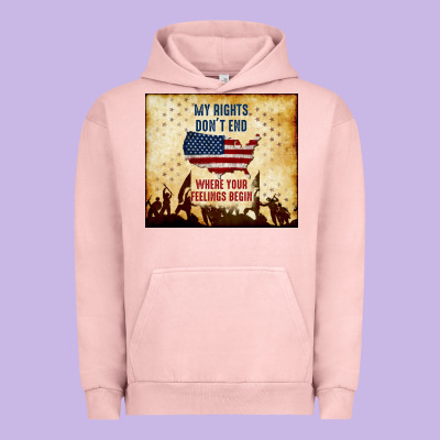 My Rights Don't End Urban Hoodie Designed By Tumblerdesignbyshophia