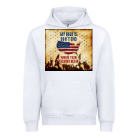White my rights don't end Urban Hoodie - TumblerDesignByShophia