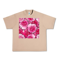 Burro valentines day all dress up roses seamless pattern Urban Heavy Tee - BundleAndBundleShop