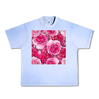 Grape Ice valentines day all dress up roses seamless pattern Urban Heavy Tee - BundleAndBundleShop