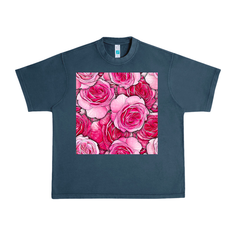 Valentines Day All Dress Up Roses Seamless Pattern Urban Heavy Tee by BundleAndBundleShop | Teevron