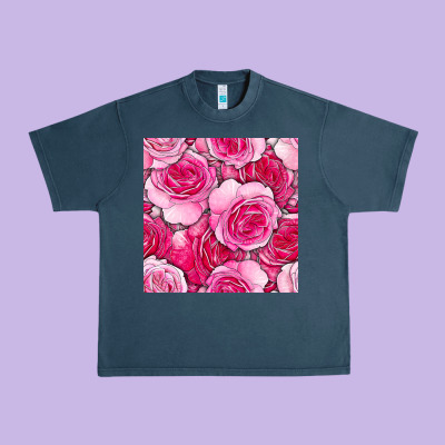 Valentines Day All Dress Up Roses Seamless Pattern Urban Heavy Tee Designed By Bundleandbundleshop