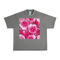 Tornado valentines day all dress up roses seamless pattern Urban Heavy Tee - BundleAndBundleShop