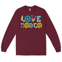 Burgundy love rodeo Long Sleeve Tee - AdoDesignShop