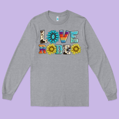 Love Rodeo Long Sleeve Tee Designed By Adodesignshop