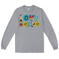 Heather Grey love rodeo Long Sleeve Tee - AdoDesignShop