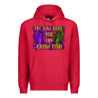 Cardinal mardi gras i'm just here for the craw fish with lobster Premium Hoodie - RanaPortraitStore