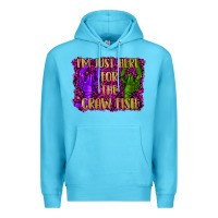 Ocean Blue mardi gras i'm just here for the craw fish with lobster Premium Hoodie - RanaPortraitStore