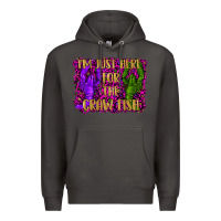 Smoke mardi gras i'm just here for the craw fish with lobster Premium Hoodie - RanaPortraitStore