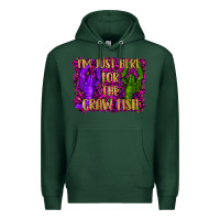 Sports Green mardi gras i'm just here for the craw fish with lobster Premium Hoodie - RanaPortraitStore