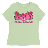 Matcha in october we wear pink pumpkins Ladies Tee - AdoDesignShop