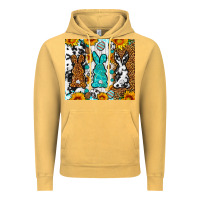 Vintage Mustard Easter bunnies leopard cowhide tumbler Easter Day Vintage Hoodie - Neo Western