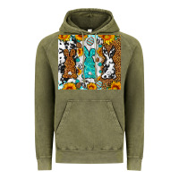 Vintage Olive Easter bunnies leopard cowhide tumbler Easter Day Vintage Hoodie - Neo Western