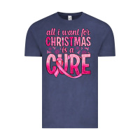 Vintage Denim all i want for christmas is a cure Vintage Tee - JahusDesignShop
