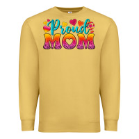 Antique Gold Proud Mom Lesbian Premium Sweatshirt - BundleAndBundleShop