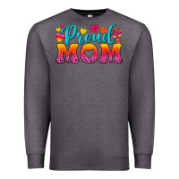 Charcoal Heather Proud Mom Lesbian Premium Sweatshirt - BundleAndBundleShop